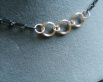 BDSM Day Collar, Discreet Day Collar, Sterling Silver Day Collar, O Ring Day Collar, Submissive Collar, Slave Collar, Submissive Jewelry