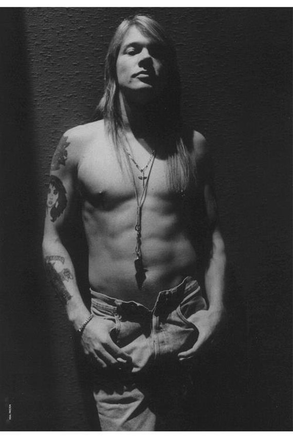 Items similar to AXL ROSE Guns n'roses retro poster on Etsy