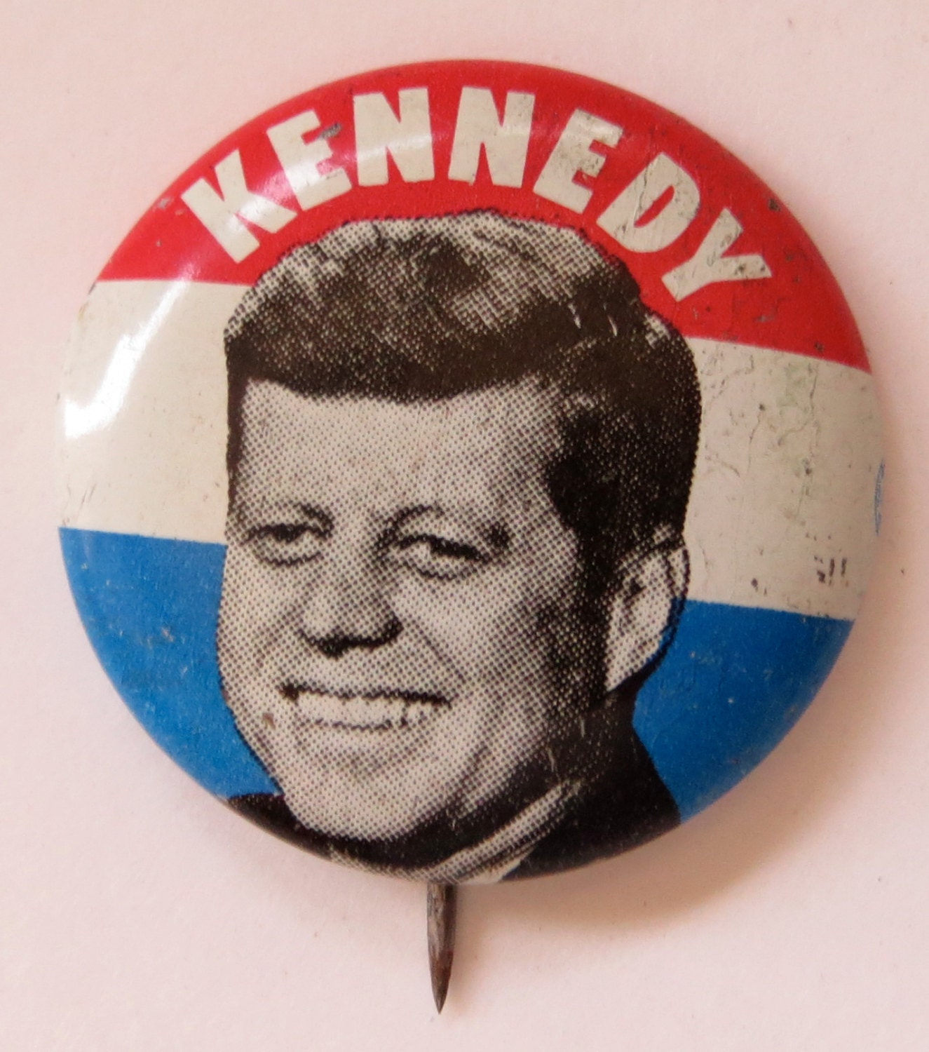 Original 1960 John F. Kennedy Presidential Campaign Pin Back