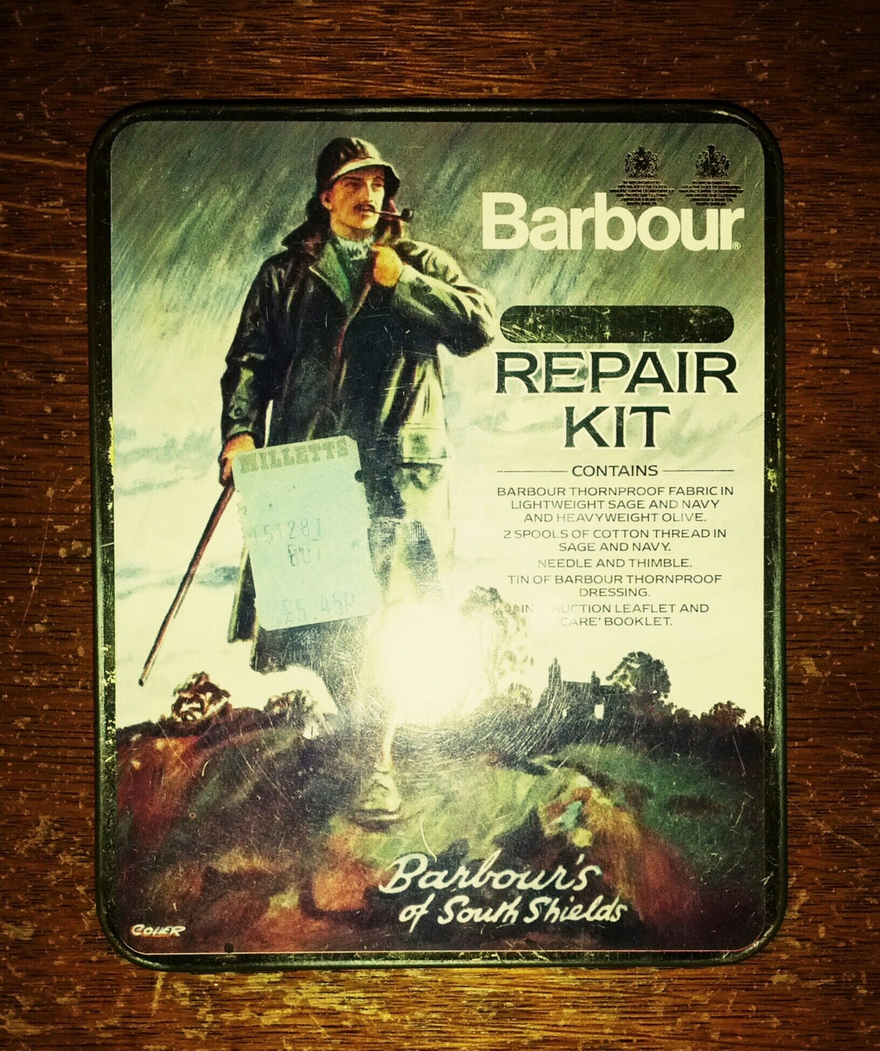 Vintage 1960s Barbour Thornproof Wax Jacket Repair Kit