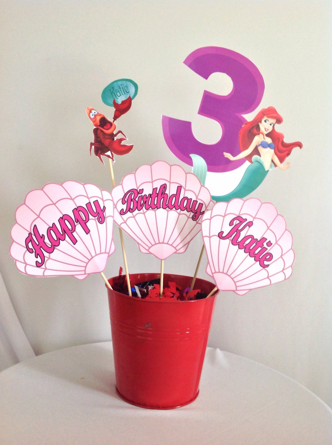 PRINTABLE DIY Little Mermaid Centerpiece by PartiesByTristan
