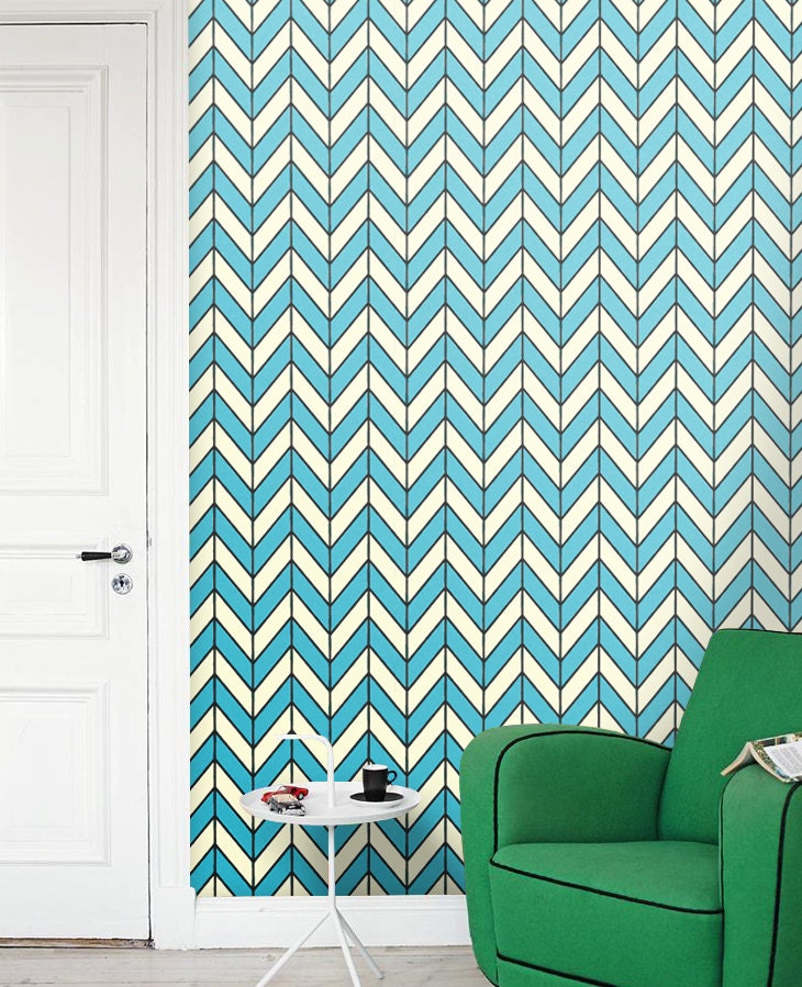 Chevron Wallpaper Chevron Wall Decal Removable Wallpaper