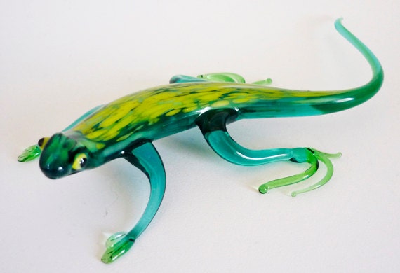 Salamander Glass Art Figurine by artexport on Etsy