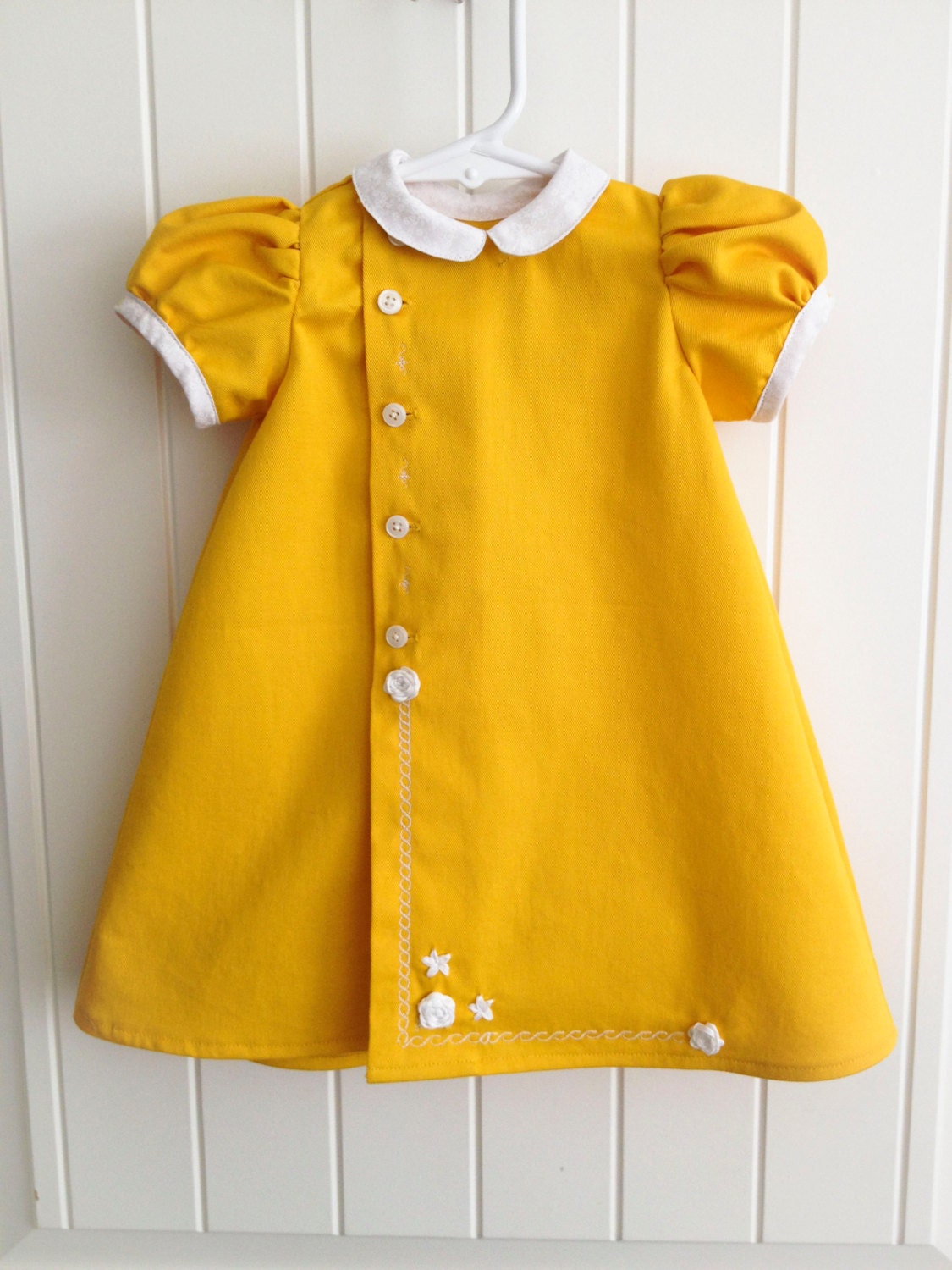 mustard yellow infant shirt