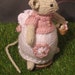 RESERVED FOR LAURA Brambly Hedge inspired Primrose lady mouse hand knitted ...straight from storybook land