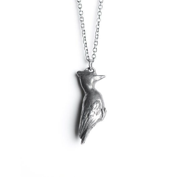 Animal Jewelry Woodpecker Necklace June / July Cancer by leanimale