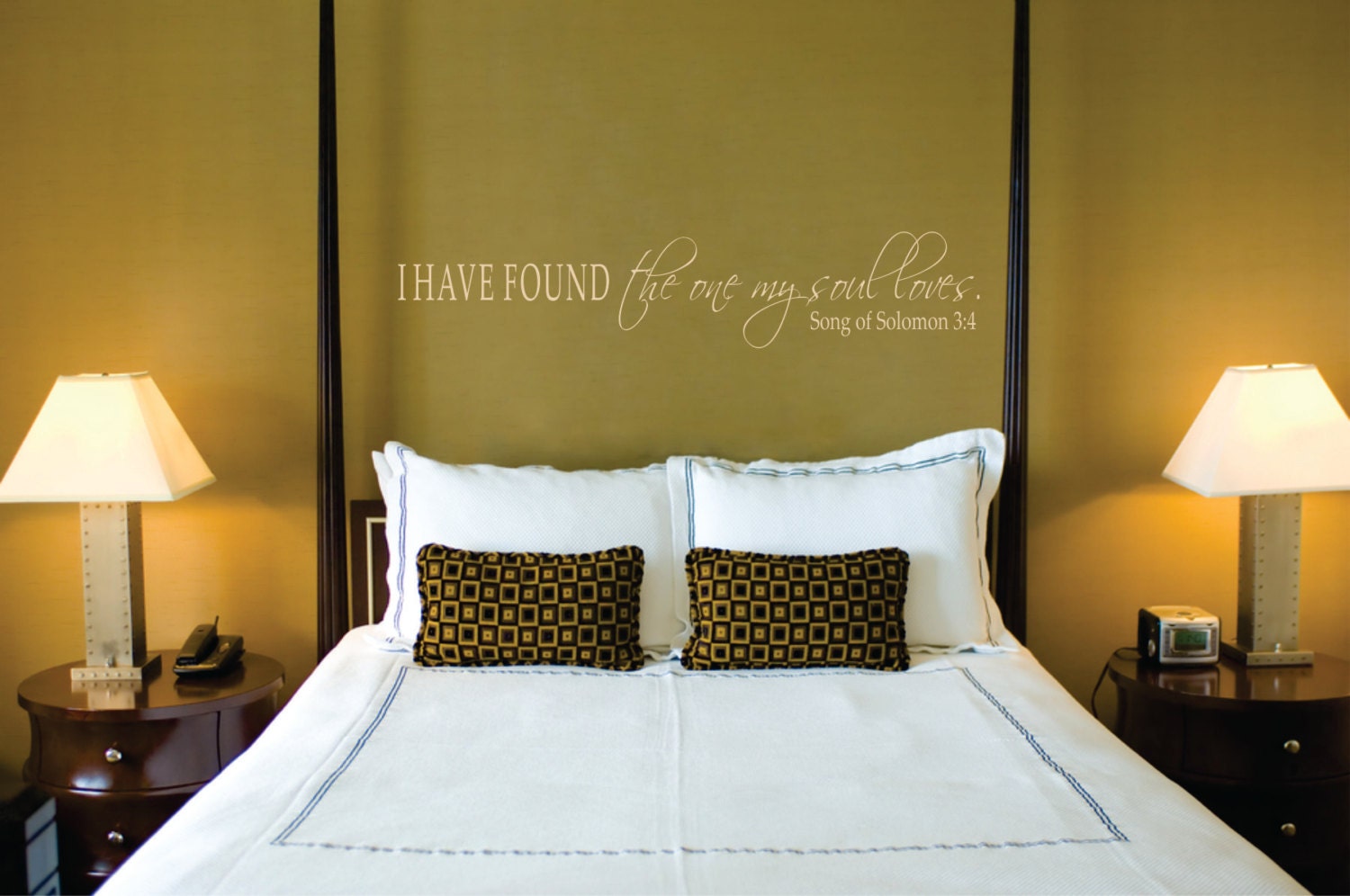 Bedroom Vinyl Decal Love Wall Decal The One My Soul Loves