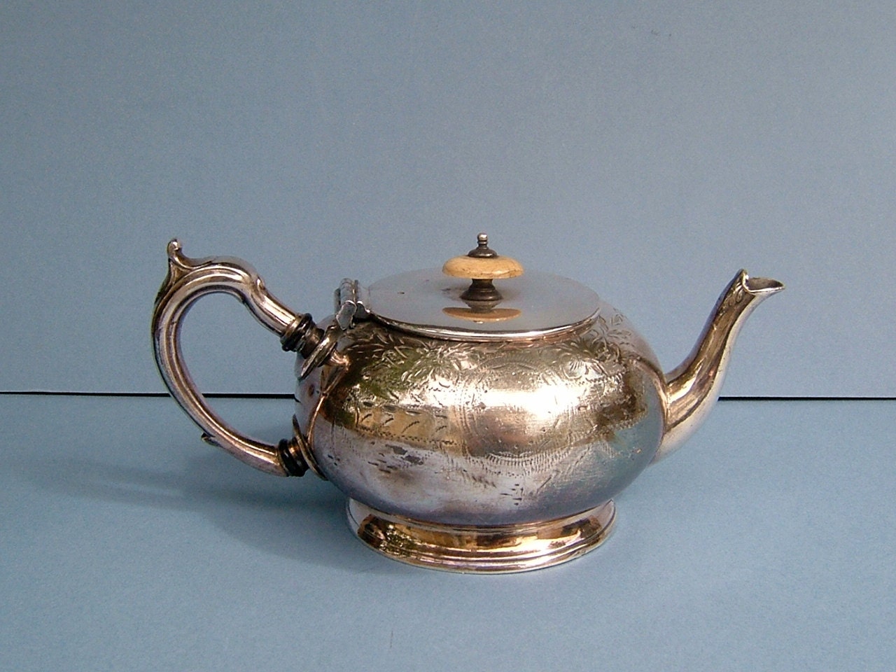 Victorian Silver Plate Teapot Made in England by BiminiCricket
