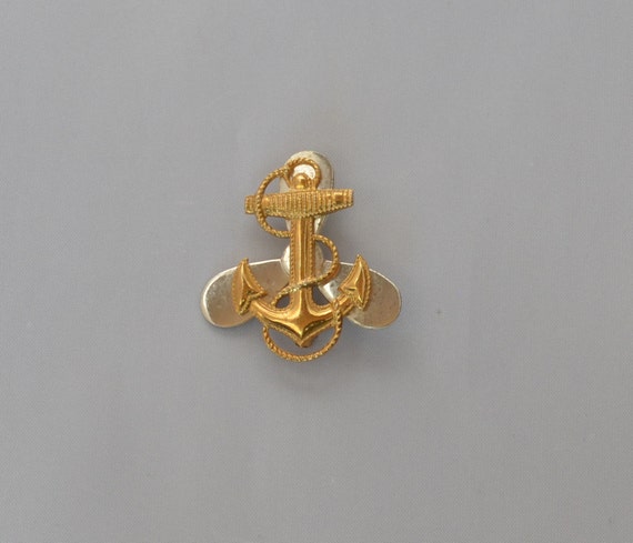 1940s Sterling Military Navy Pin WWII WAVES by JewelryBoulevard