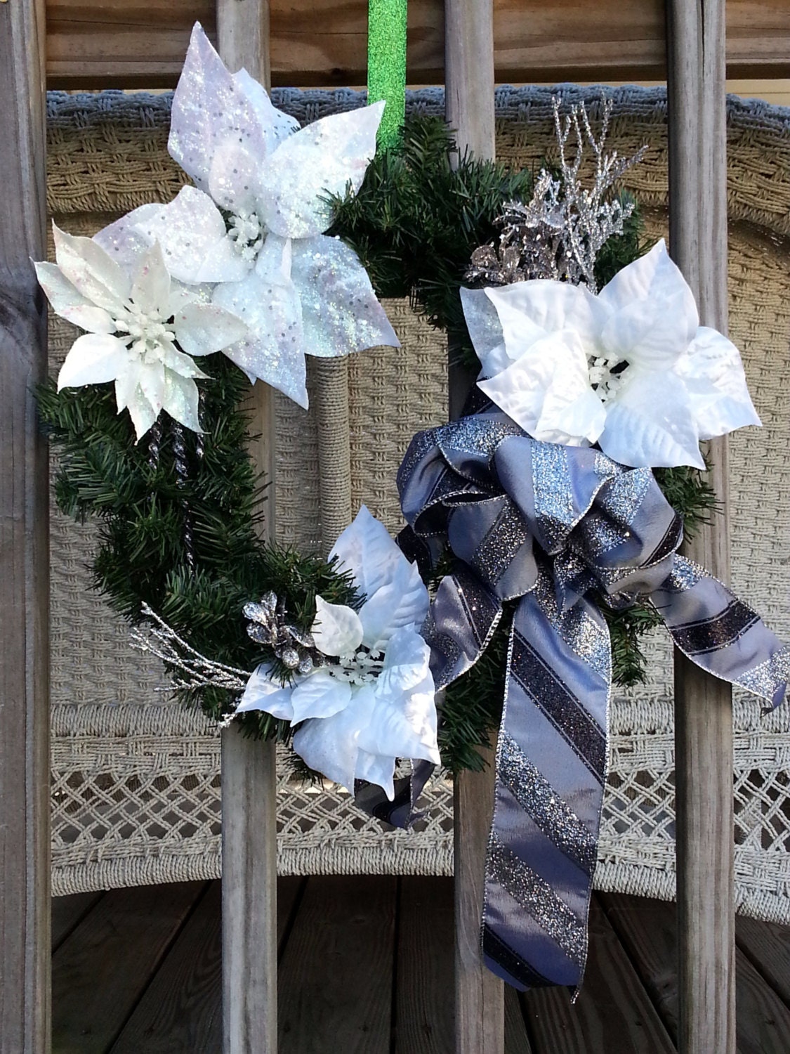 Shades of Grey Tie Wreath