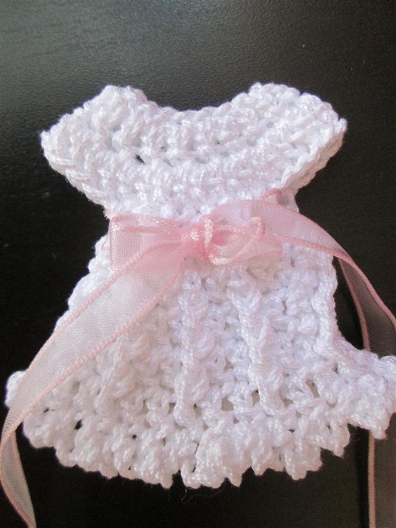 Crochet dress favors pattern baby shower baptism