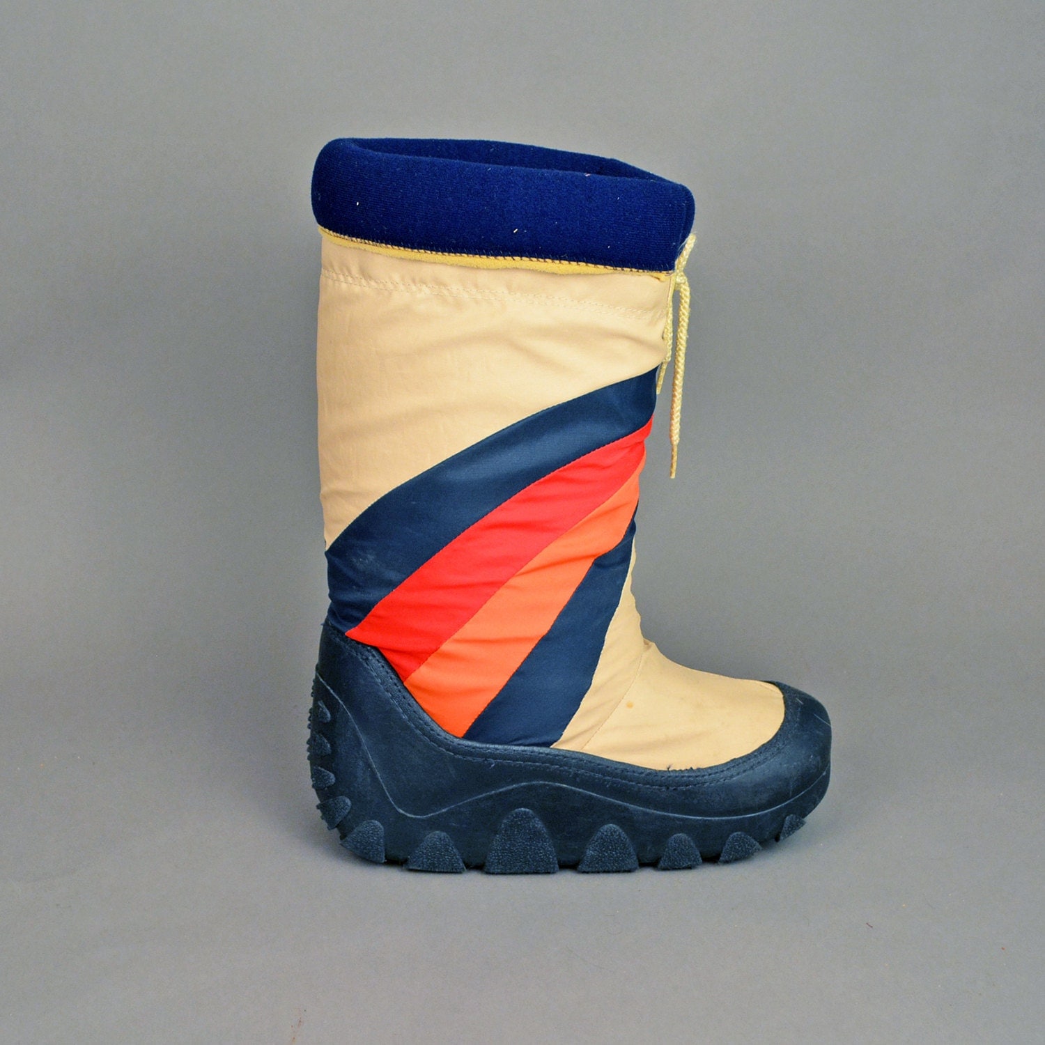Vintage 80s 70s Moon Boots Snow Rain Nylon By Cultcollectivepdx