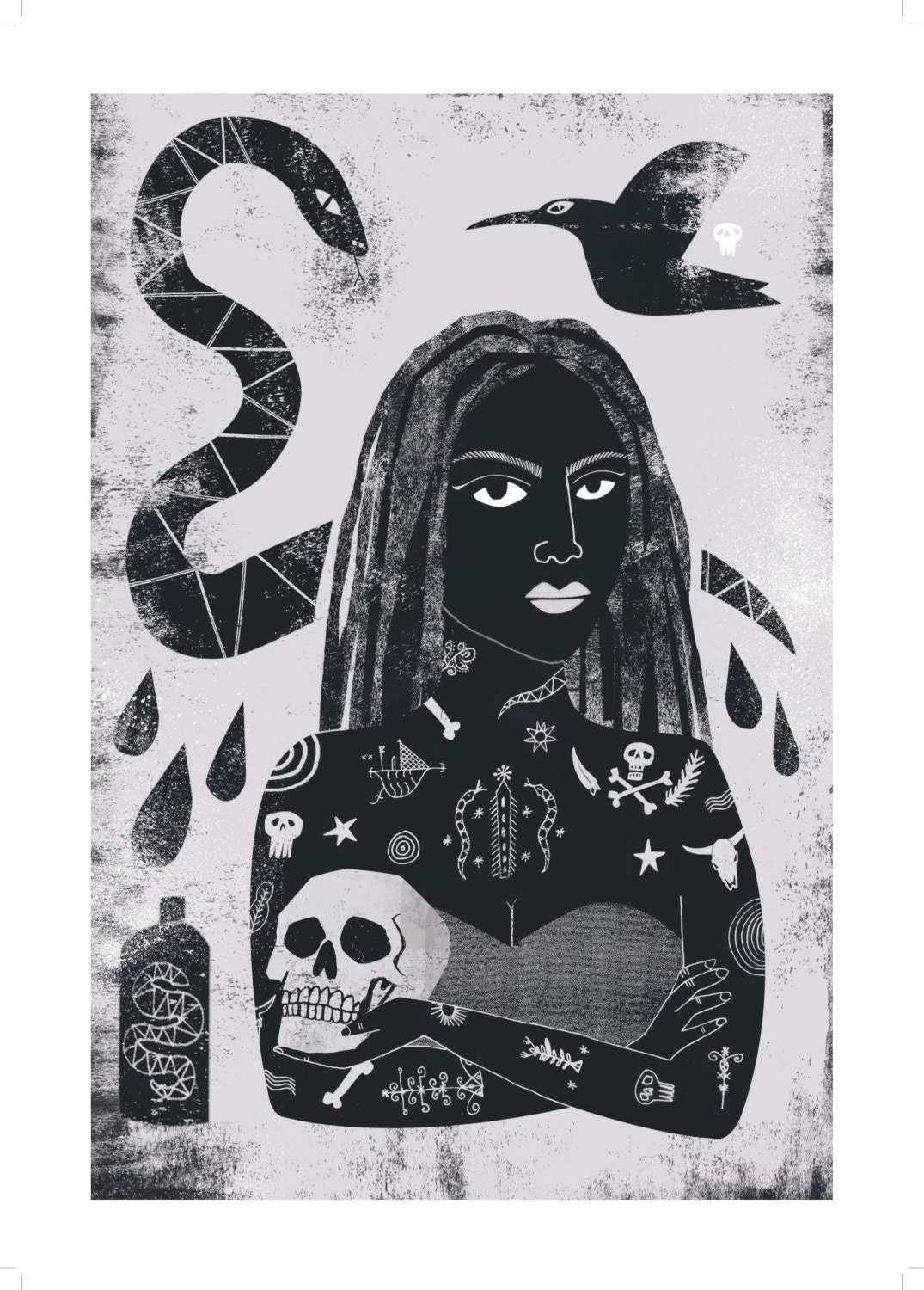 New Orleans I: Voodoo Lady // A3 art print