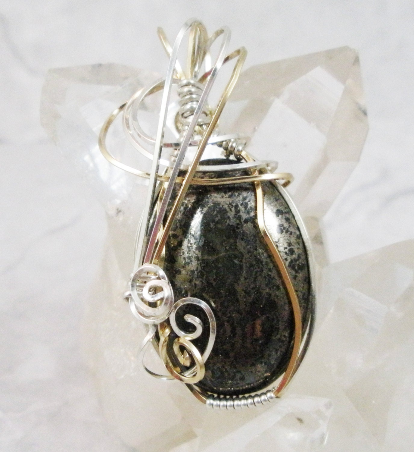 Wire Jewelry With Gold Filled, Sterling Silver, Gemstone Pendants