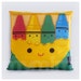 Children's Pillow, Rainbow Pillow, Rainbow Crayon, Crayon Pillow, Stuffed Toy, Children's Playroom, Toy Cushion, 16 x 16"