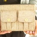 Wristlet Wallet - Gold Linen Shimmer Wallet Wristlet