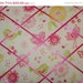 ON SALE Fabric French Message Board mw Pottery Barn Kids Addison Bird Pink Yellow (Button and Ribbon Colors Customizable)