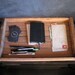 RECLAIMED wood tray / wood serving tray, barn wood box with handles