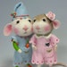 Needle Felted Animal Tutorial / Felting / Craft Supplies and Tools / Needle Felted Pattern / Needle Felting Mouse & Bunny / Wool Roving