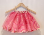 Whimsy Wendy Poppy Pink Dressy Party Skirt with Tulle Overlay Il_170x135