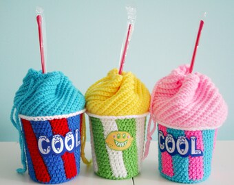 Custom Slushee Cup Drawstring Bag - Any Flavor- Made to Order
