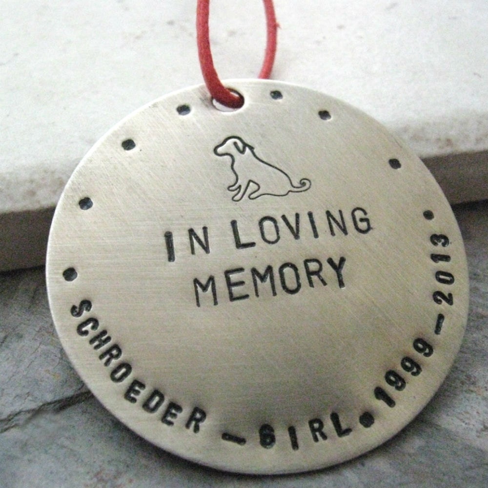 Personalized Pet Memorial Ornament Dog Memorial Ornament Cat