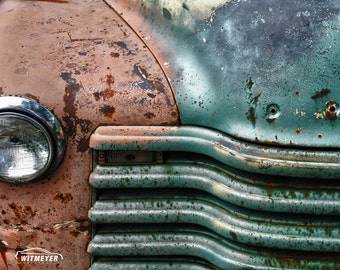 Rusty Truck, Automotive Art, Large Wall Art Print, Classic Chevy Truck, Antique Truck, Classic Car Decor, Chevorlet