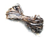Natural Plant Fiber Hibiscus Bark Fiber Rustic Basketry Crafts Cordage Weave Basket Supply Raw Natural Dyeable Organically Grown Unusual