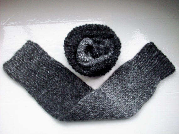 chunky warm leg warmers,  wool, alpaca,classic grey, cosy