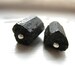 Tourmaline Earrings, Black Gemstone Earrings, Black Tourmaline Stone Dangle Drop Earrings, Tourmaline Jewelry, FREE Shipping