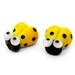 Yellow Handmade Lampwork Glass Ladybug Beads SRA PCJ T - Made in USA