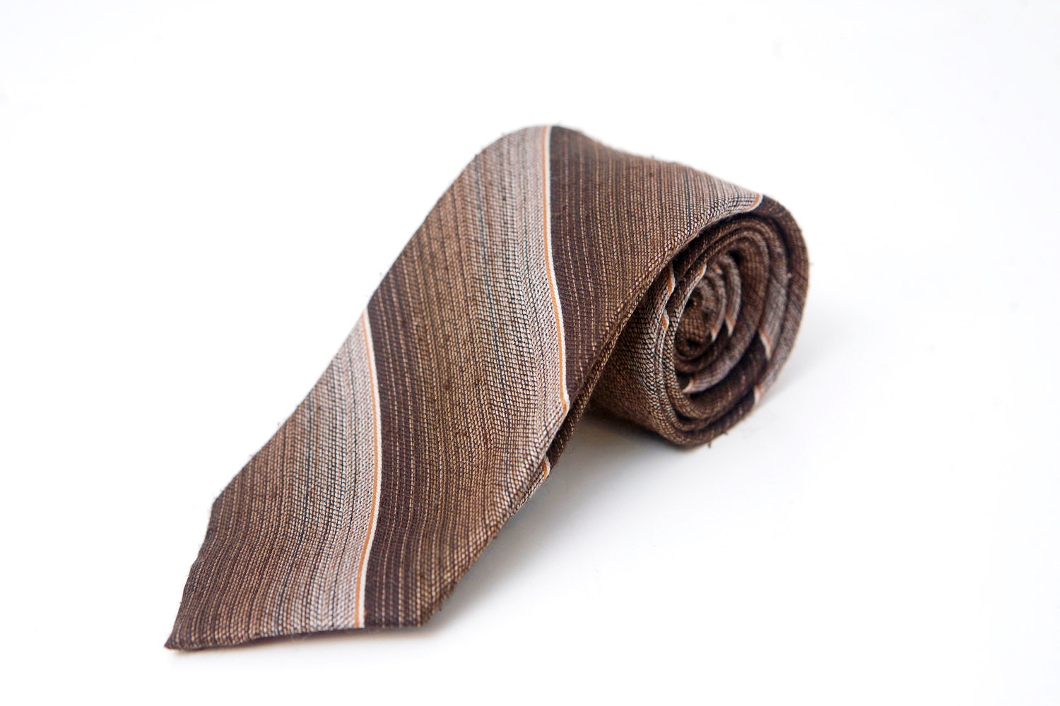 Men’s Necktie / Vintage Brown Gradient Tie – Haute Juice