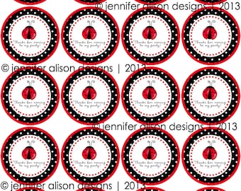 Items similar to Ladybug Birthday Party PRINTABLE DIY Party Circles by ...