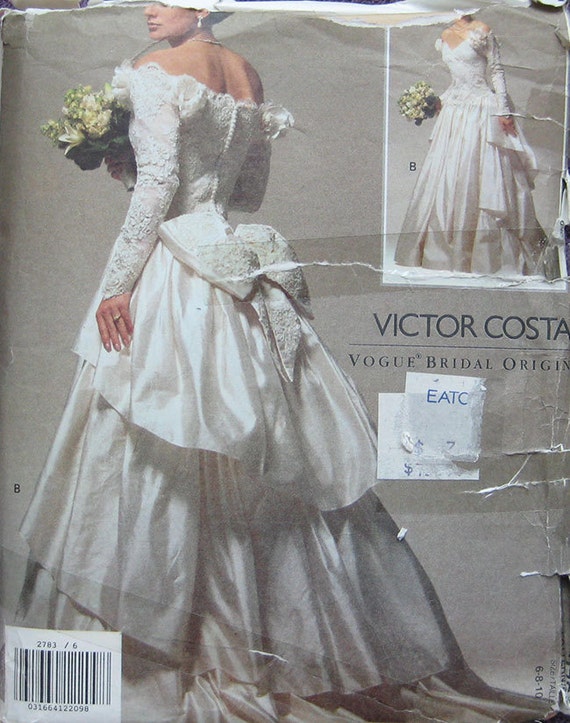 Vogue Bridal Original Wedding Dress Pattern 2783