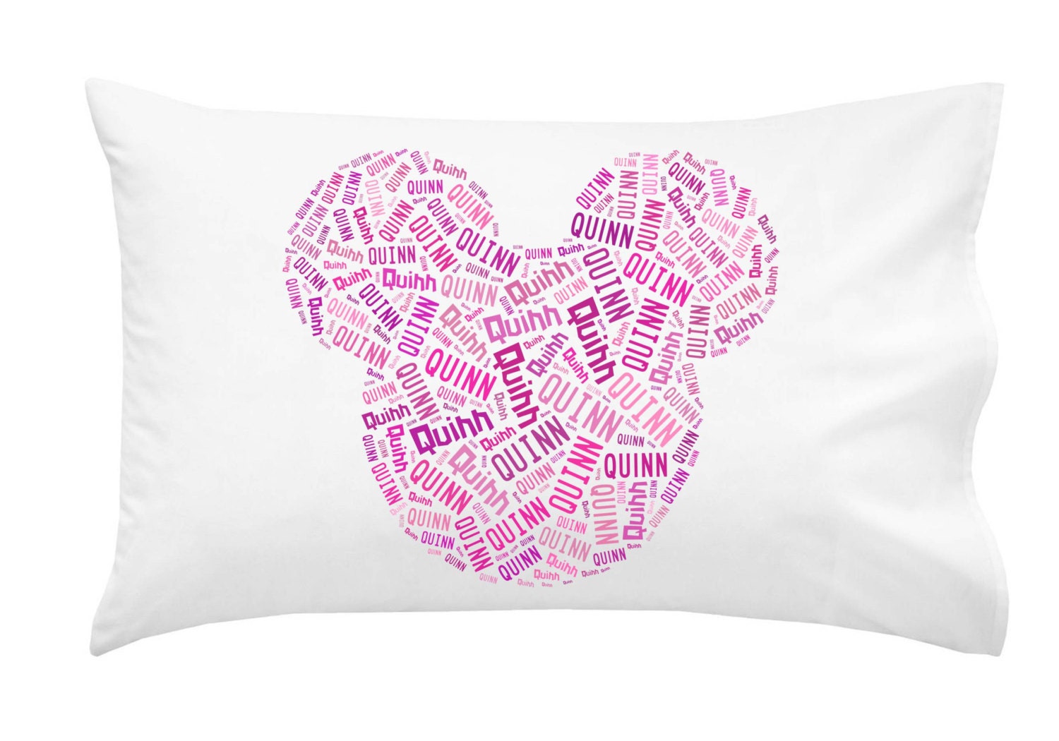 Personalized Pillowcase Mickey Minnie Mouse Disney Pillow Room