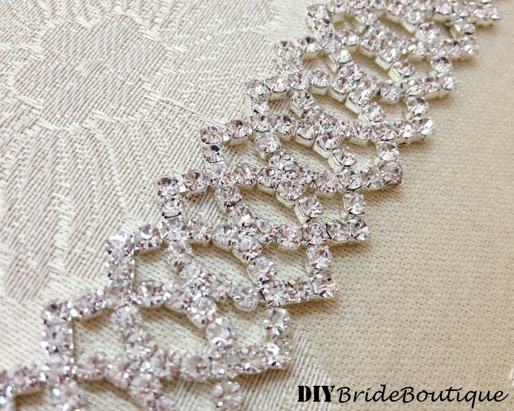 12 Rhinestone Trim Rhinestone Chain Rhinestone