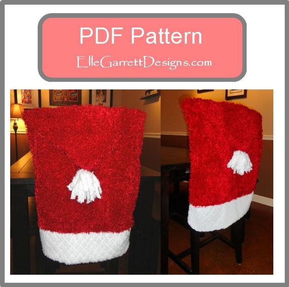 items similar to pdf pattern santa hat chair cover on etsy items similar to pdf pattern santa hat chair cover on etsy