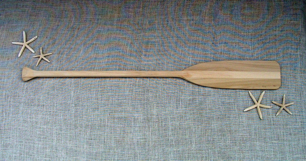 52 paddle unfinished wood oar for nautical beach by