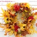 Bountiful Fall Wreath........Sunflowers.....Clearance....Autumn Wreath......Door Wreath