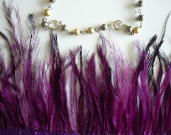 EMU FEATHERS , Fuchsia, Plum / 690 / On Sale