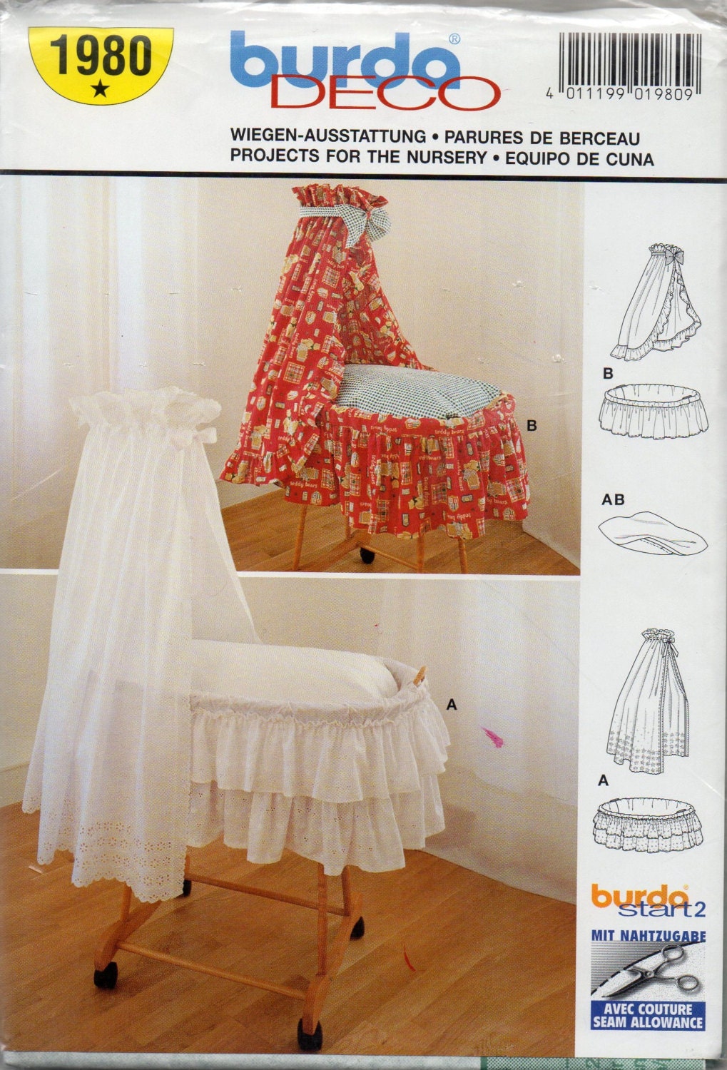 Burda 1980 Baby Accessories for Pattern Skirt