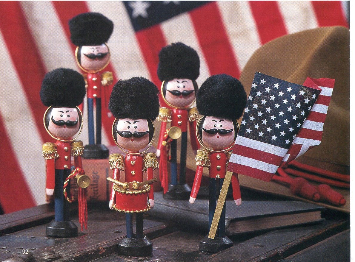 Nutcracker and Toy Soldier Clothespin Dolls Sewing Craft