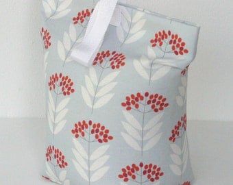 Pale Blue Floral Doorstop fabric Door Stop Doorstopper