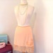 1960s PEACH slip lots of romantic LACE vassarette
