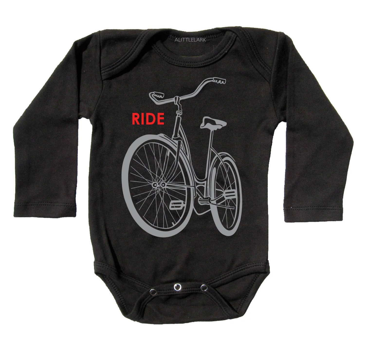 Baby Bike Bodysuit Bike Onesie Bicycle Baby Clothing Cute