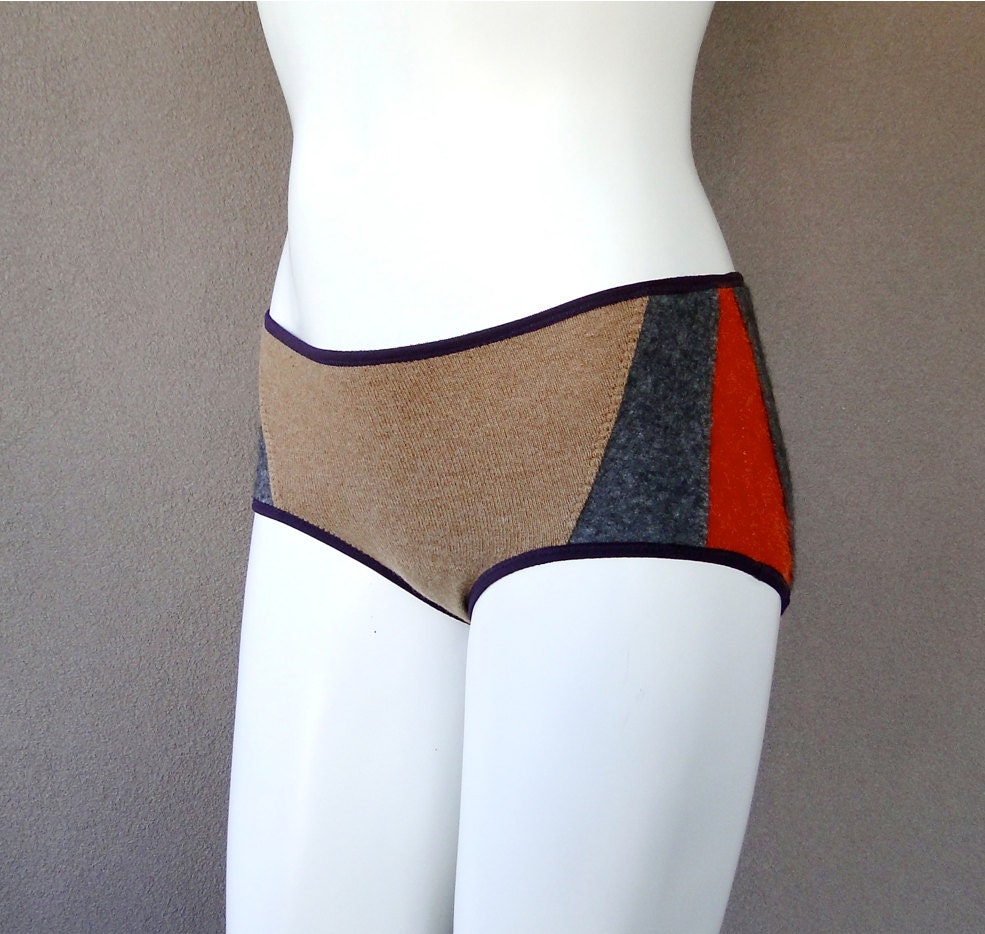 Handmade underwear cashmere panties gift for her