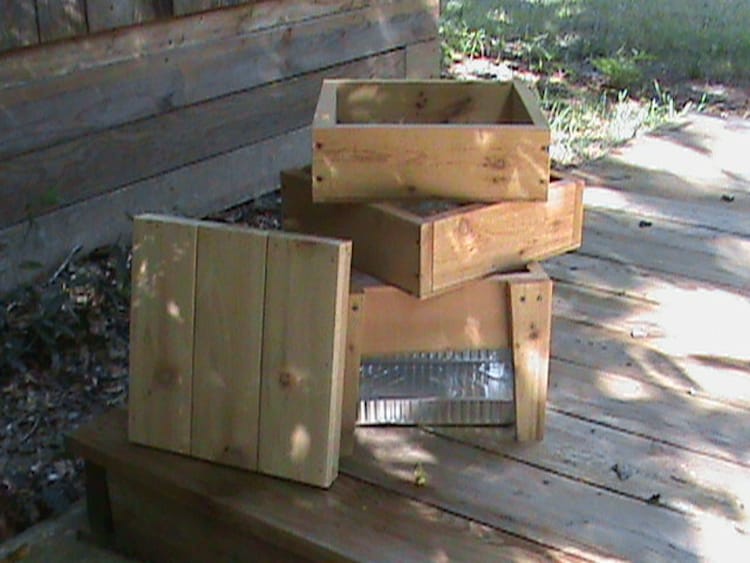 Wood Worm Bin Cedar 3 Tray by JacksHomeandGarden on Etsy