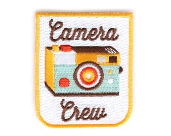 Camera Crew Iron On Patch