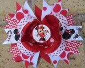 Minnie Mouse Christmas Candy Cane Custom Disney World Vacation Boutique Mickey Minnie Mouse Hair Bow Il_170x135