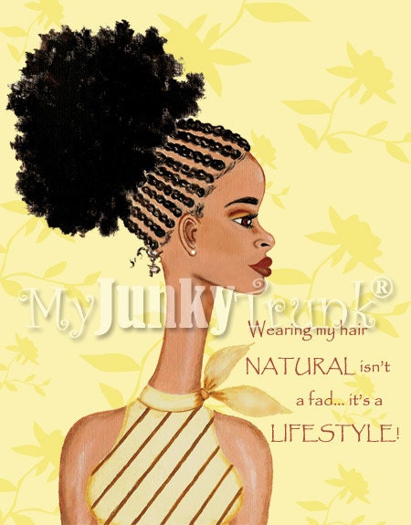 Natural for life african american art natural hair by 
